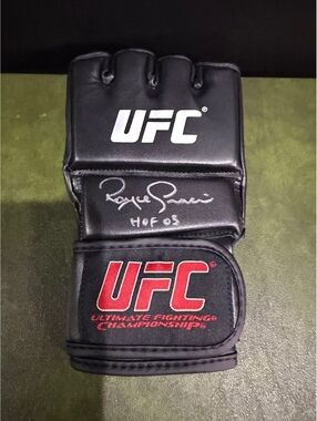 Royce Gracie signed UFC glove Pristine COA
